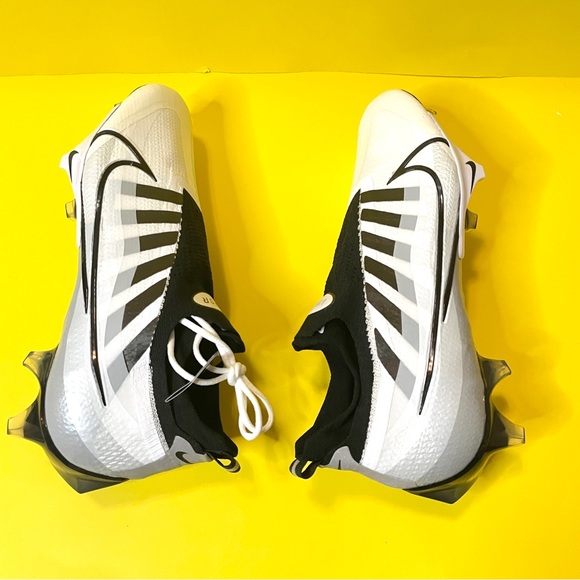 Nike Vapor Edge Elite 360 Flyknit Football Cleats Size 9 White Silver DQ3558-100 - Picture 5 of 7